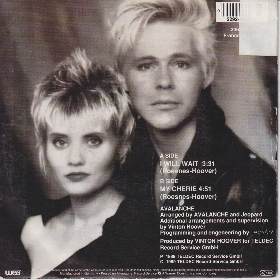 Blanche (1987), I Will Wait. EP-plate.