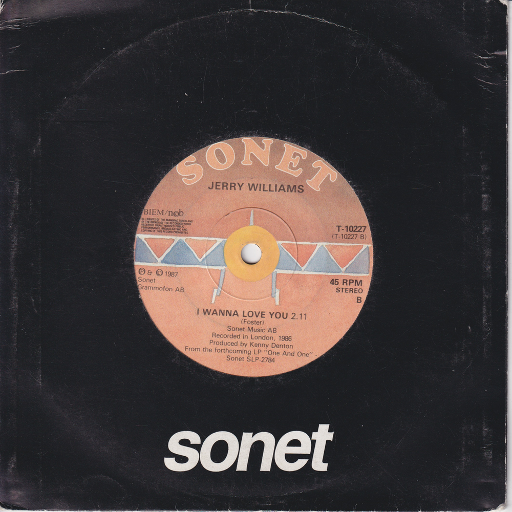 Jerry Williams, 1987, It Keeps Rainin'. EP-plate.