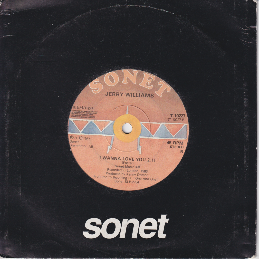 Jerry Williams, 1987, It Keeps Rainin'. EP-plate.