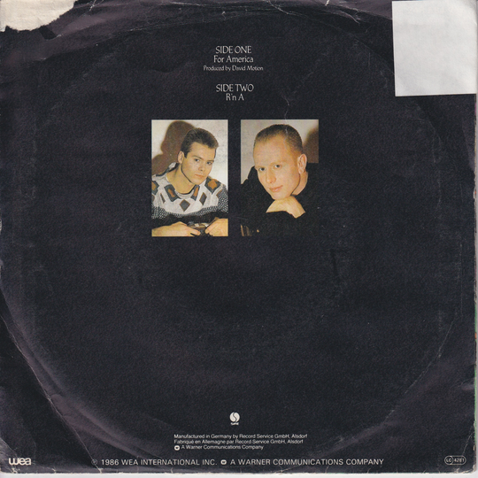 Red Box / 1986 / For America. EP-plate.