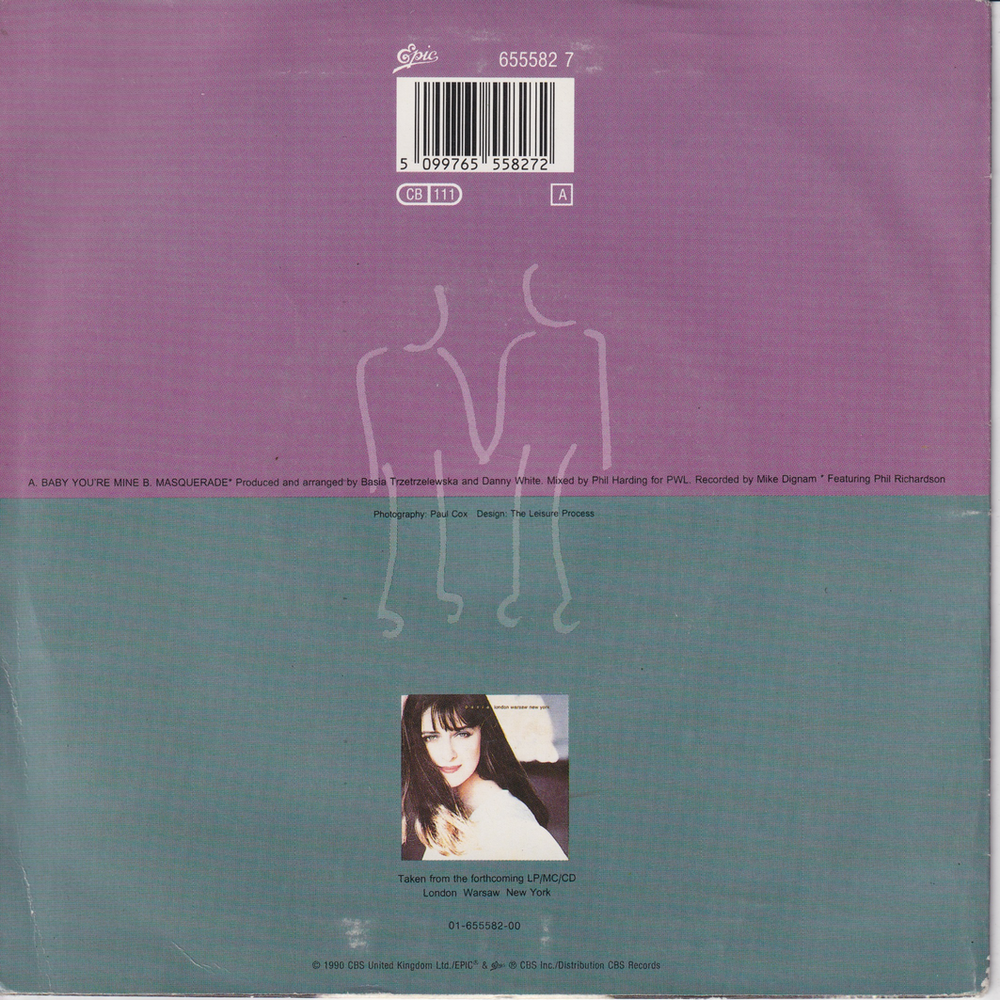 Basia / 1990 / Baby You're Mine. EP-plate.