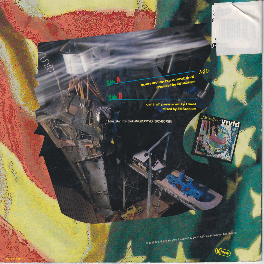 Living Colour (1989) "Open Letter (To a Landlord)". EP-plate.