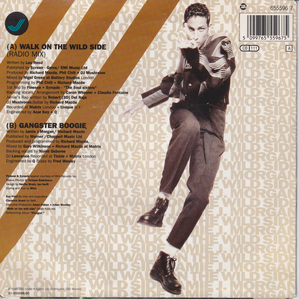 Jamie J. Morgan (1990) "Walk on the Wild Side". EP-plate.