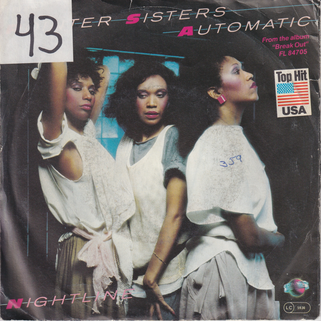 Pointer Sisters. Automatic / Nightline. EP-plate.