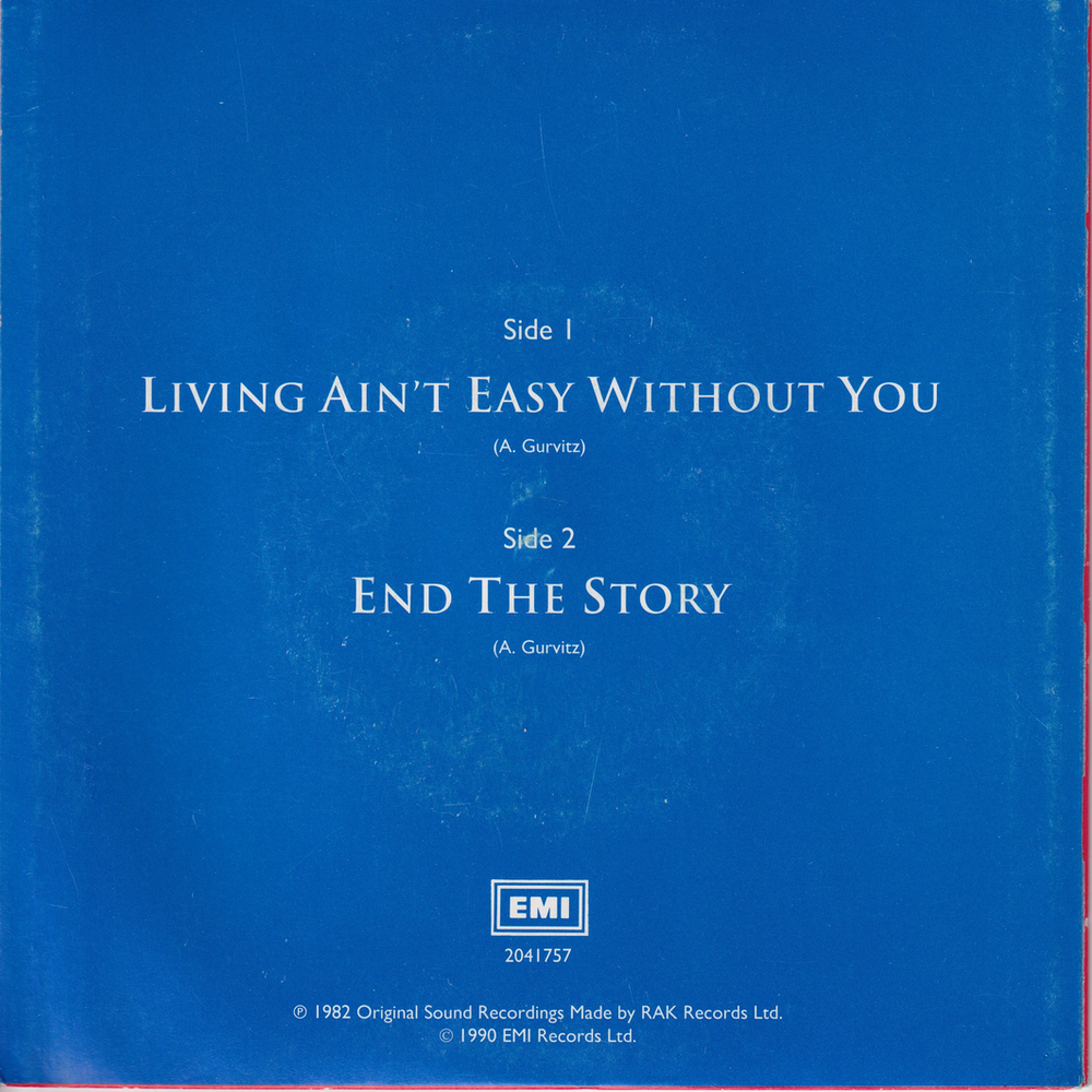 Adrian Gurvitz (1982). Living Ain't Easy Without You. EP-plate.