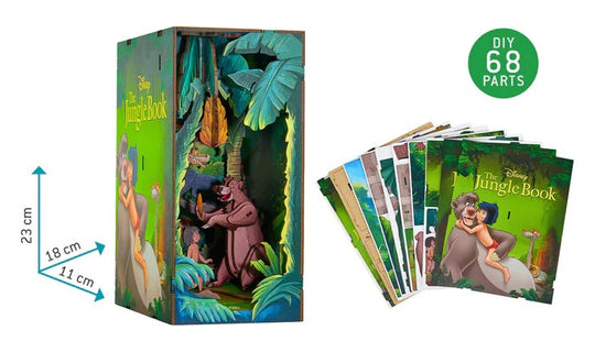 DISNEY - BOOK NOOK KIT - Jungle Book - 68pc + LED Light