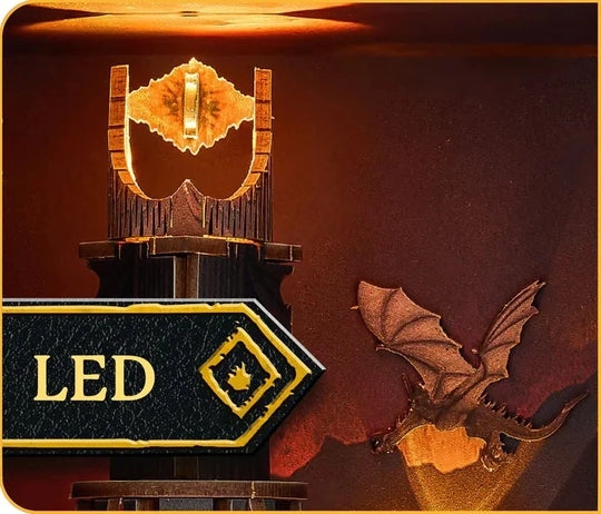 LORD OF THE RING - BOOK NOOK KIT - Barad-Dûr - 155pc + LED Light