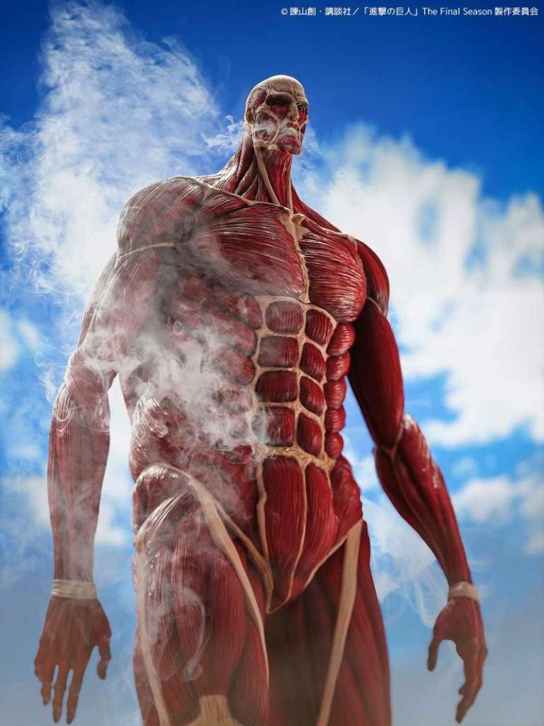 ATTACK ON TITAN - Colossal Titan - Figurine Mega Sofvi 63cm