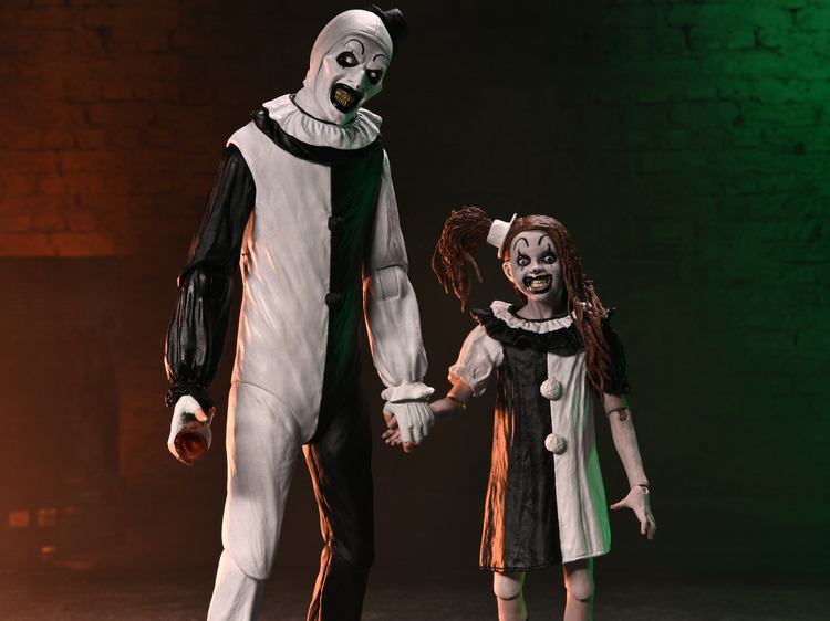 TERRIFIER 2 - Art the Clown & Little Pale Girl - Ultimate Figure 17cm