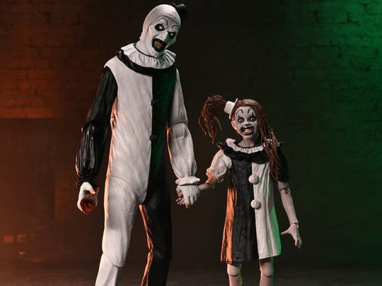 TERRIFIER 2 - Art the Clown & Little Pale Girl - Ultimate Figure 17cm