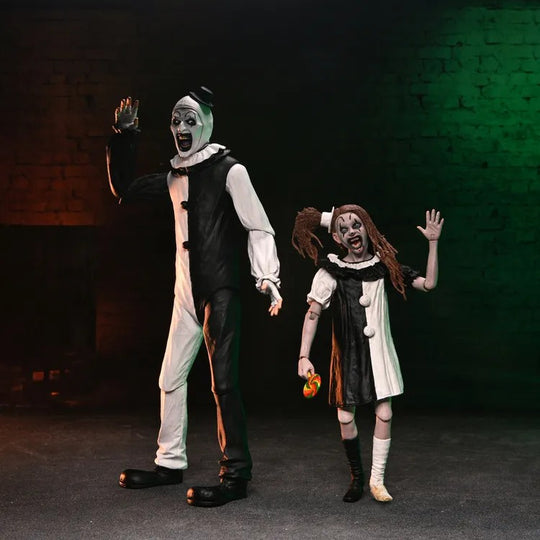 TERRIFIER 2 - Art the Clown & Little Pale Girl - Ultimate Figure 17cm