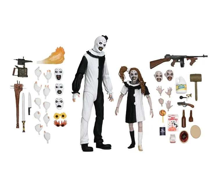TERRIFIER 2 - Art the Clown & Little Pale Girl - Ultimate Figure 17cm