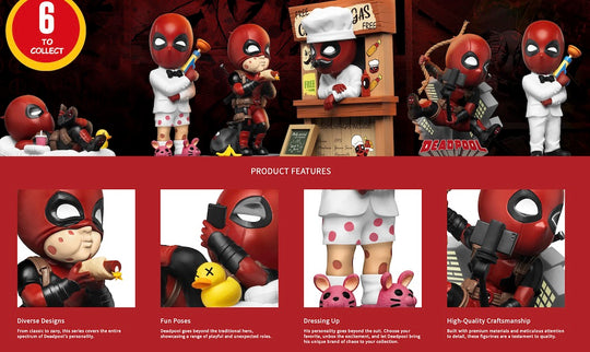 DEADPOOL - Action Heroes - Assortiment 6 Figures 8-10cm