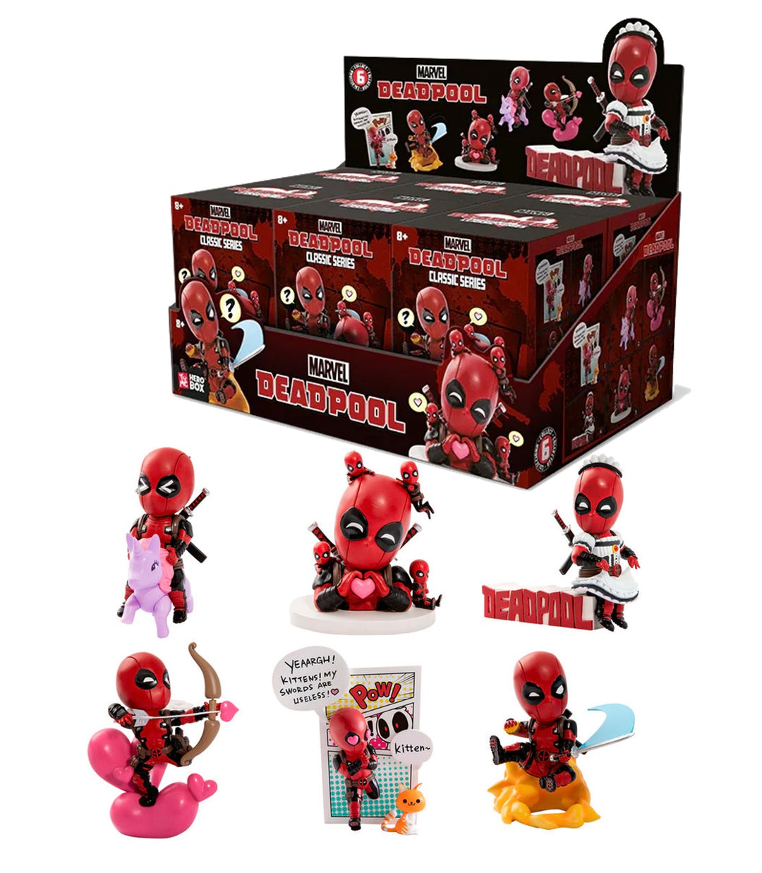 DEADPOOL - Classic Heroes - Assortiment 6 Figures 8cm