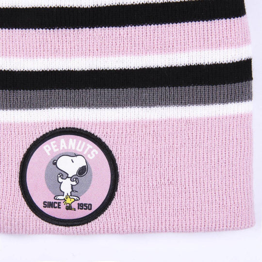 SNOOPY - Jacquard Pompon Beanie - Kids