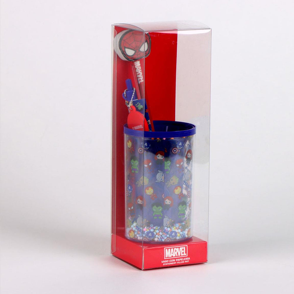 AVENGERS - Stationery Set - Pencil Pot + 3pc.