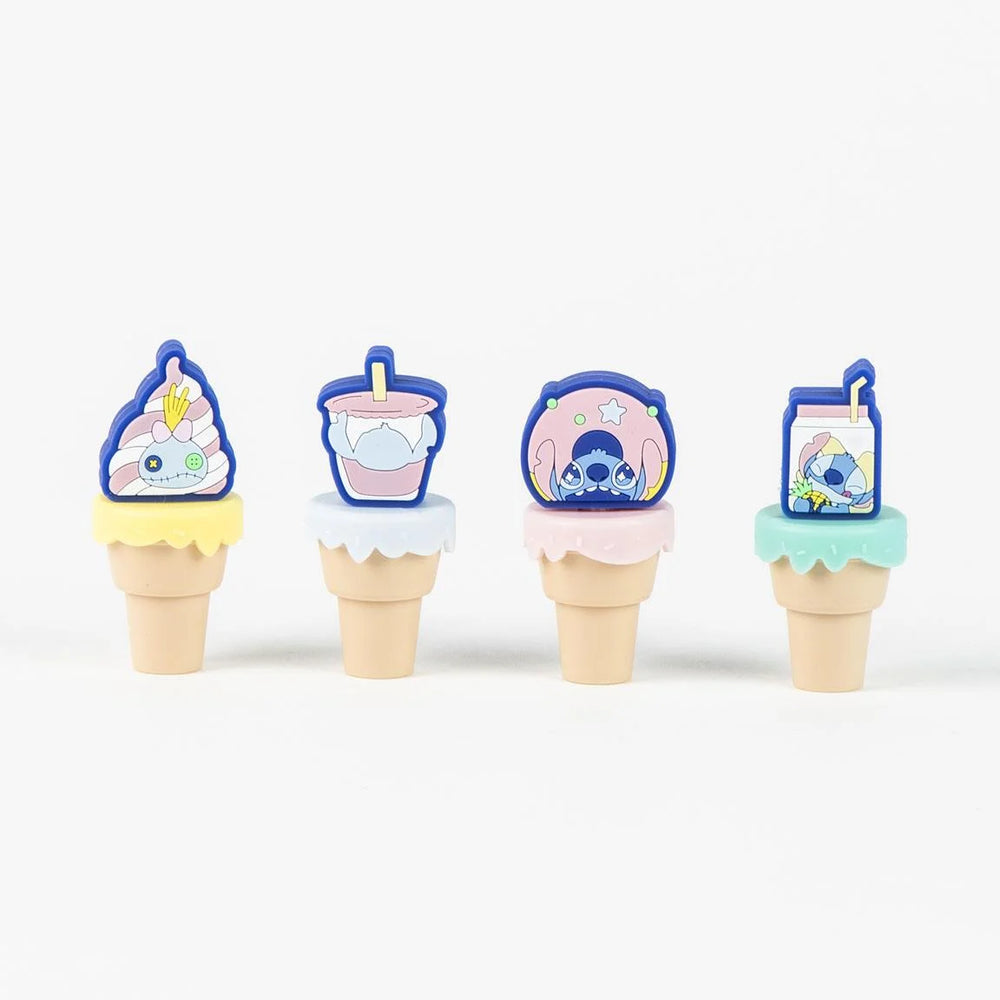 STITCH - Pack of 4 mini Highlighters "food"