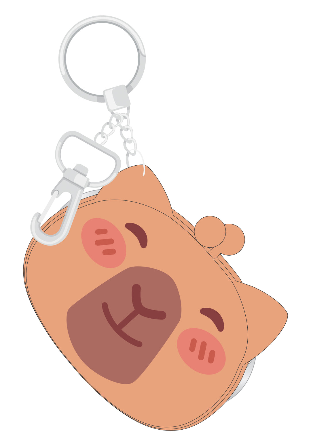 CAPYBARA - Silicon Keychain