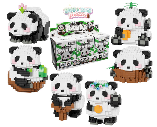 KAWAII BOX - Happy Panda - Construction Kit (6pcs) 300 to 355pcs