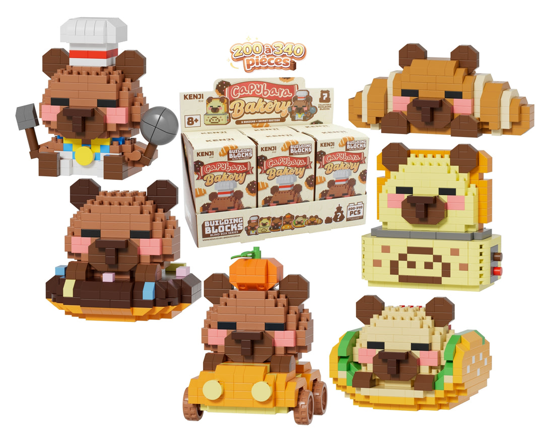 KAWAII BOX - Capybara Bakery - Construction Kit (6pcs) 200 to 340pcs
