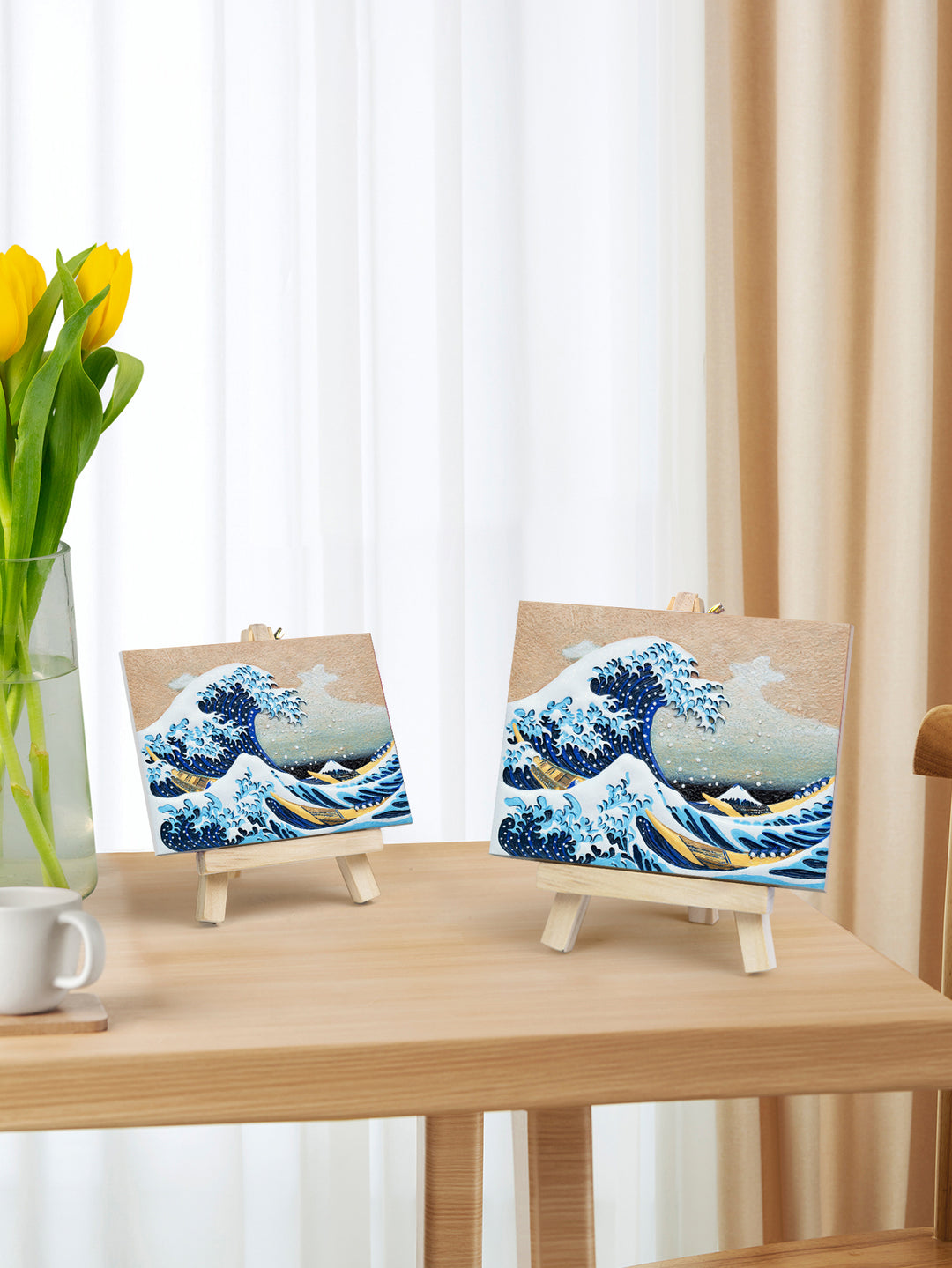 Resin DIY 3D Painting -Great wave of Kanagawa - 13.5x10cm
