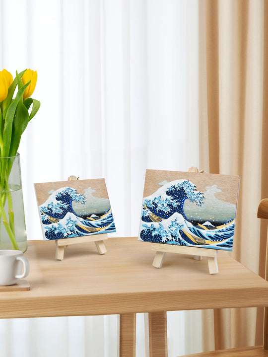 Resin DIY 3D Painting -Great wave of Kanagawa - 13.5x10cm