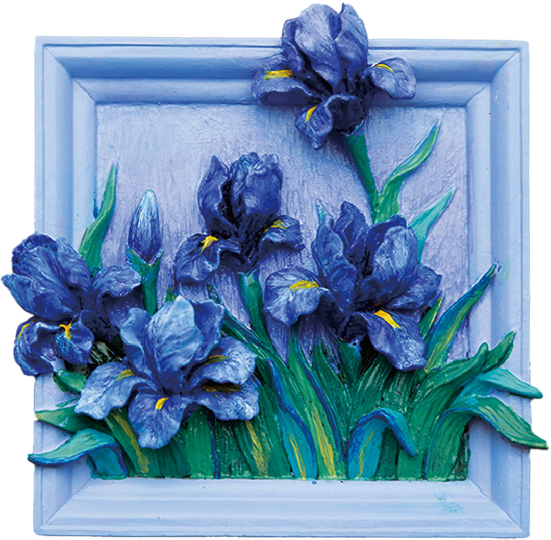 MAGNET DIY - Lilac Irises - Resin DIY 3D Painting Magnet