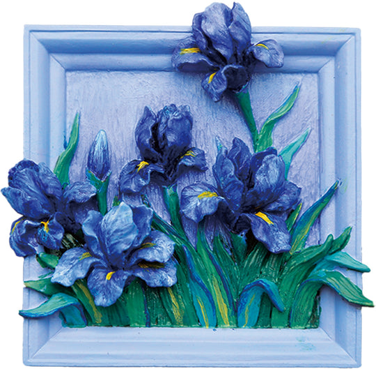 MAGNET DIY - Lilac Irises - Resin DIY 3D Painting Magnet