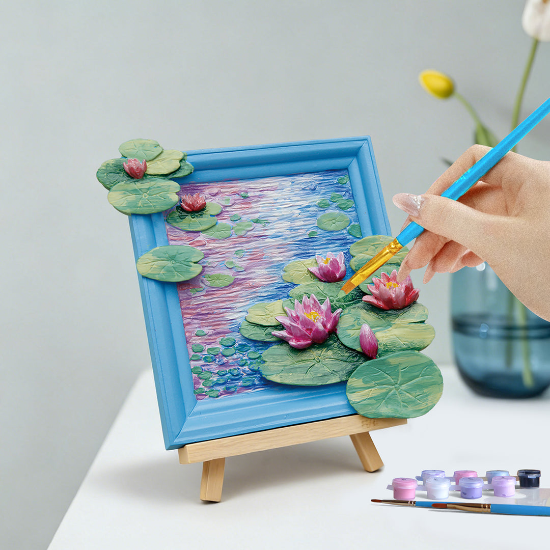 MAGNET DIY - Water Lilies - Resin DIY 3D Painting Magnet