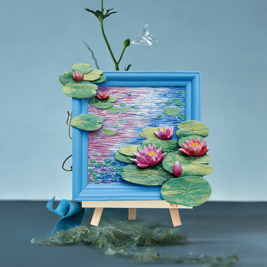 MAGNET DIY - Water Lilies - Resin DIY 3D Painting Magnet