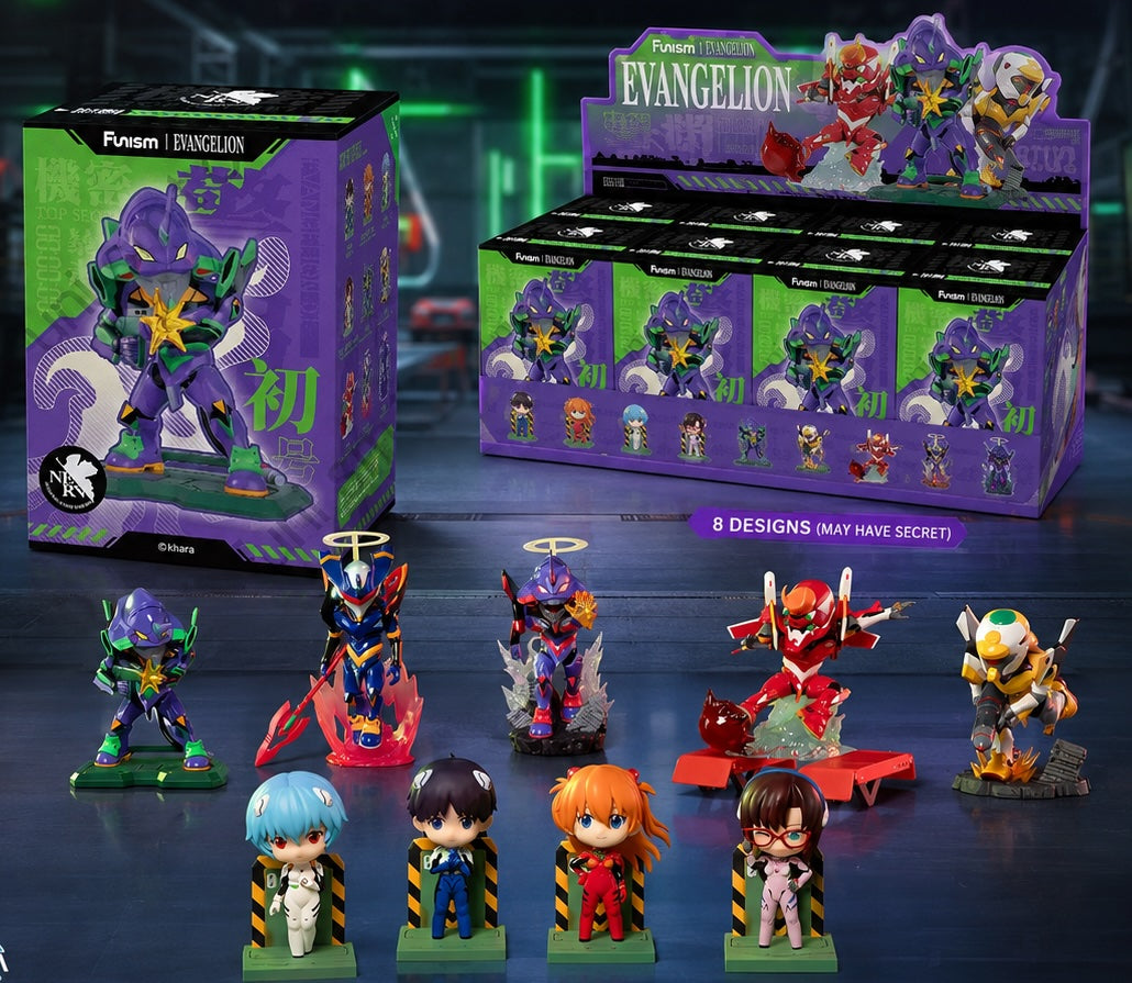 EVANGELION - EVA - Blind Box 8 Figure set 12cm