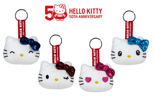 HELLO KITTY - Assortment of 24 Keychain Plushs - 4 models- 7cm