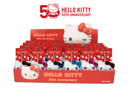 HELLO KITTY - Assortment of 24 Keychain Plushs - 4 models- 7cm