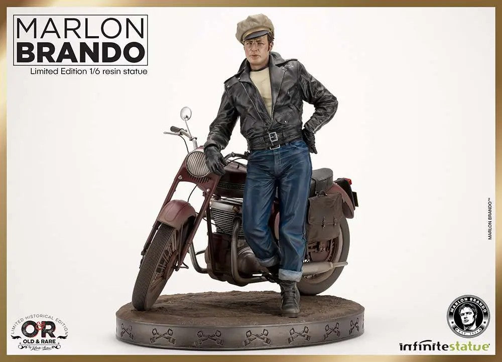 MARLON BRANDO - Marlon Brando with Bike - Statue Limited Ed. 1/6 30cm