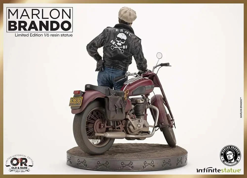 MARLON BRANDO - Marlon Brando with Bike - Statue Limited Ed. 1/6 30cm