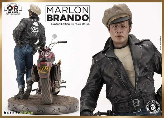 MARLON BRANDO - Marlon Brando with Bike - Statue Limited Ed. 1/6 30cm