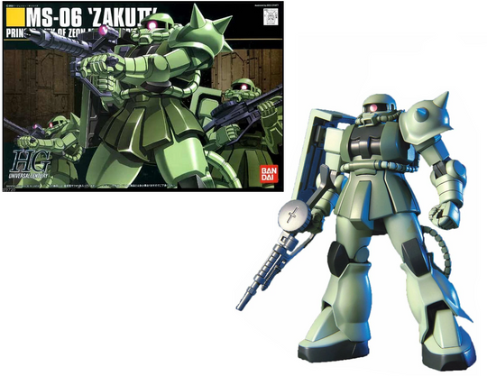 GUNDAM - HGUC 1/144 MS-06 Zaku II Mass Production - Model Kit