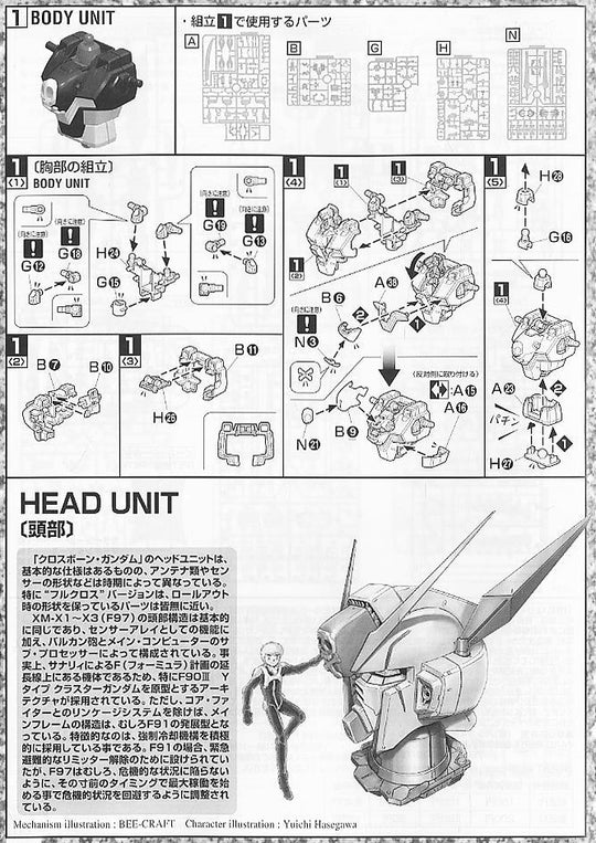 GUNDAM - MG 1/100 Crossbone Full Cloth Gundam - Model Kit