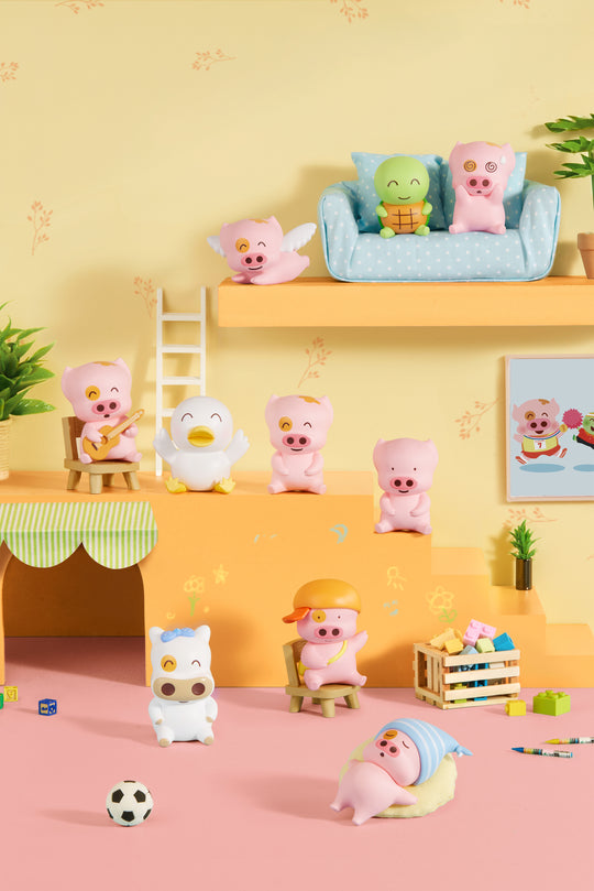 X11 SPACE - Mcdull Sitting In Rows Series - BLIND BOX (10pcs) 5cm