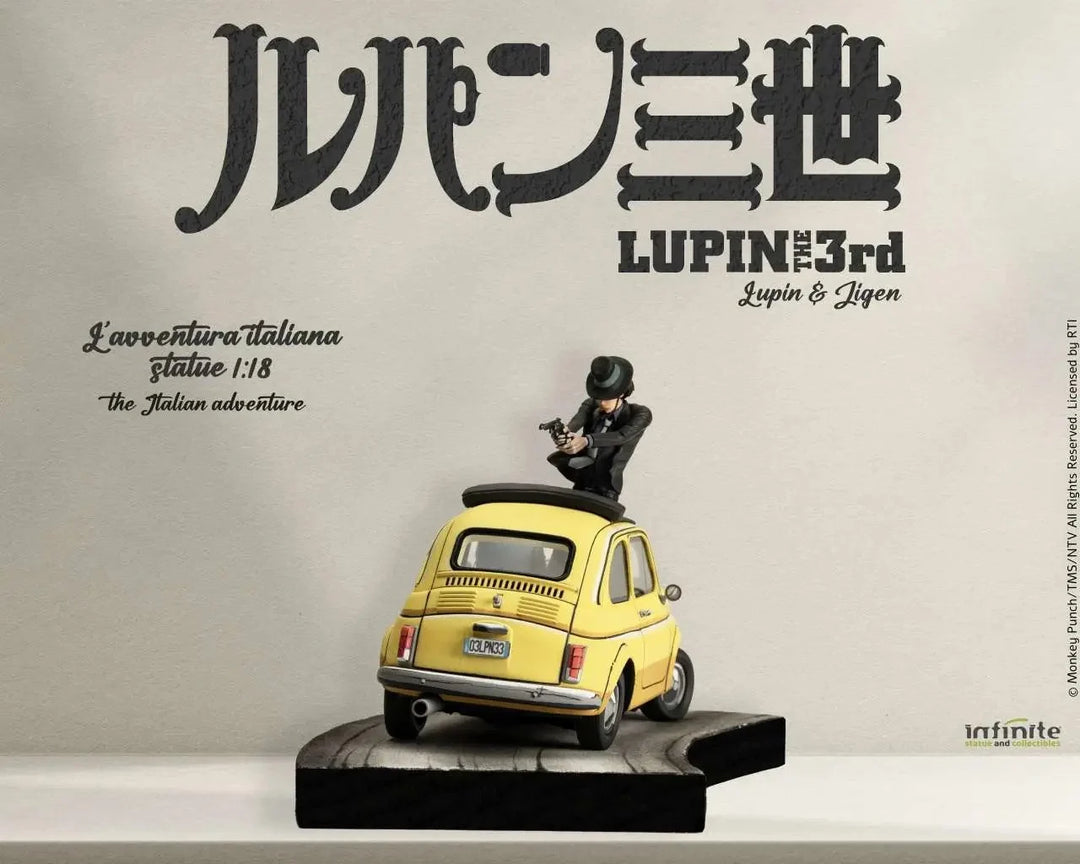 LUPIN THE 3RD THE ITALIAN ADVENTURE - Lupin Jigen - Statue 1/18 14cm