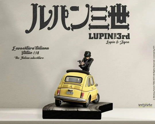 LUPIN THE 3RD THE ITALIAN ADVENTURE - Lupin Jigen - Statue 1/18 14cm