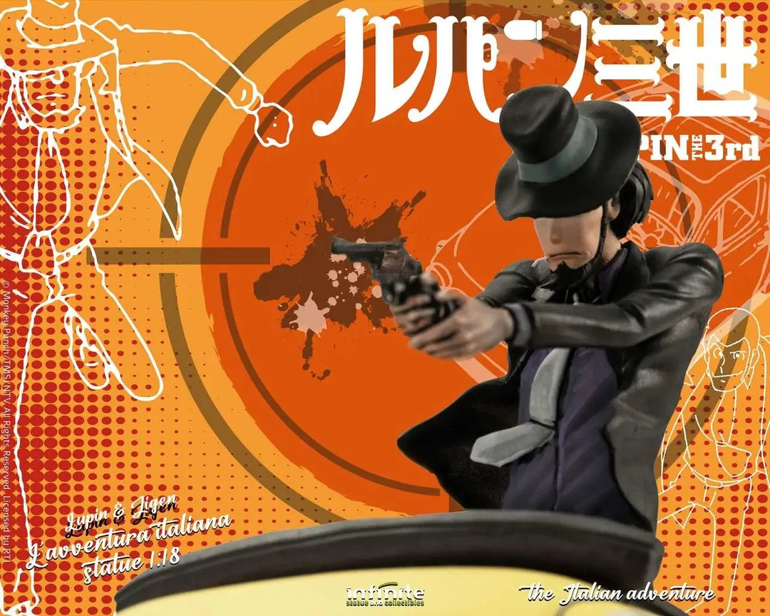 LUPIN THE 3RD THE ITALIAN ADVENTURE - Lupin Jigen - Statue 1/18 14cm