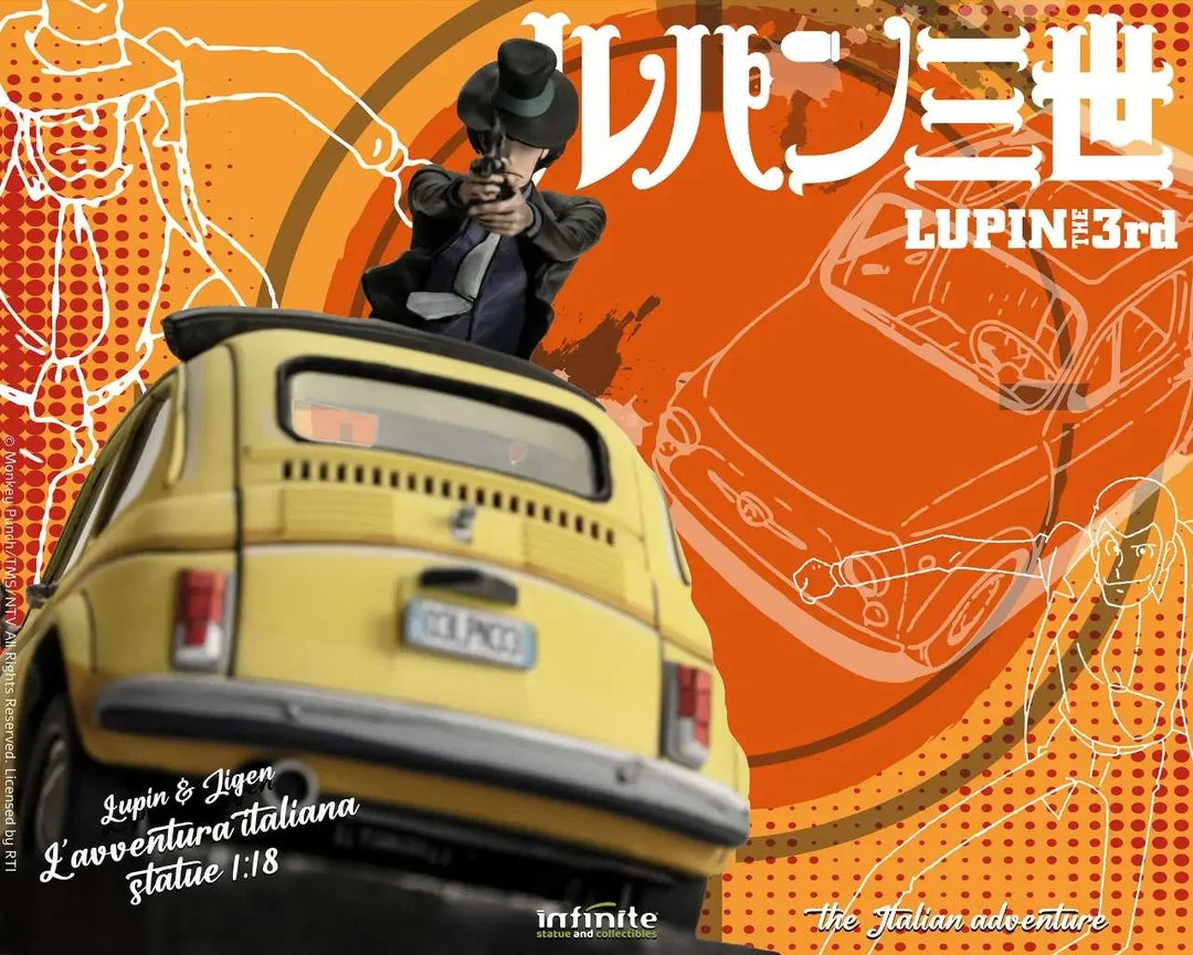LUPIN THE 3RD THE ITALIAN ADVENTURE - Lupin Jigen - Statue 1/18 14cm