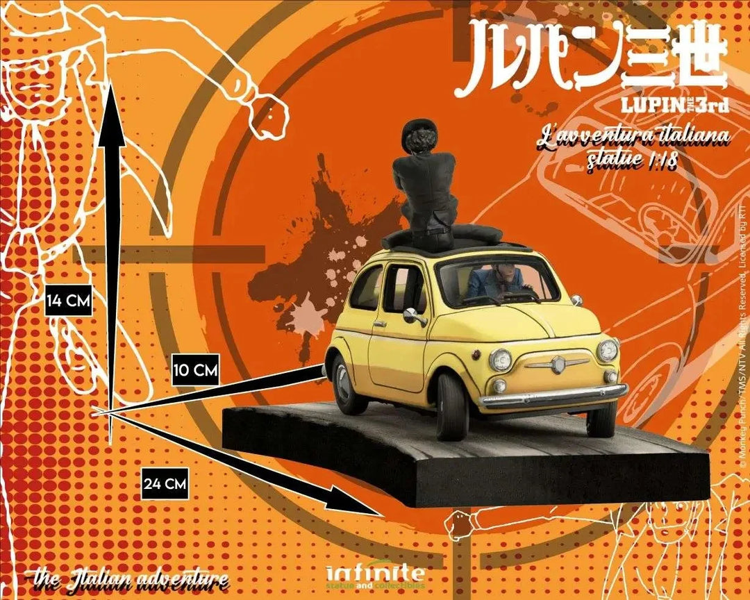 LUPIN THE 3RD THE ITALIAN ADVENTURE - Lupin Jigen - Statue 1/18 14cm