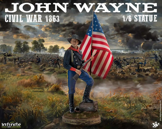JOHN WAYNE - Civil War 1863 - Statue 1/6 48cm