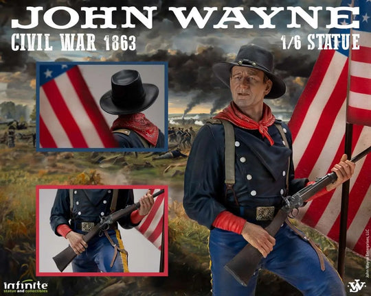 JOHN WAYNE - Civil War 1863 - Statue 1/6 48cm