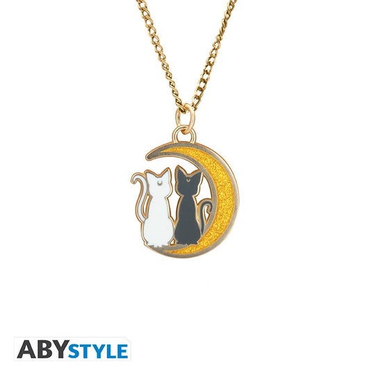 SAILOR MOON - Cats on the moon - Necklace with pendant