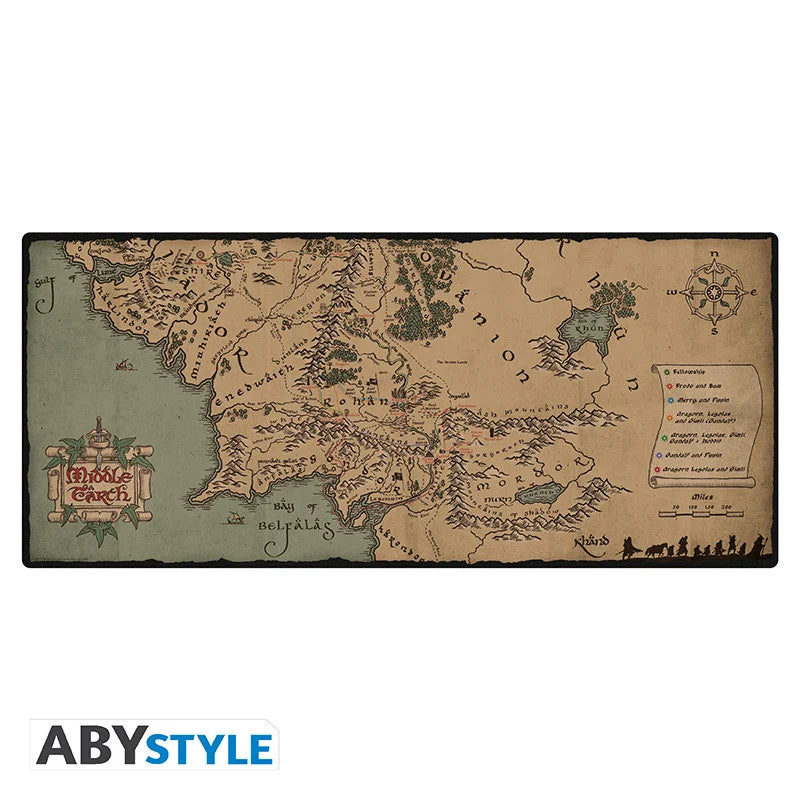 LORD OF THE RING - The Fellowship's Travels - XXL Mouse Pad