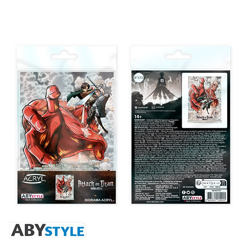 ATTACK ON TITAN - Eren vs Colossal Titan - Acryl Diorama