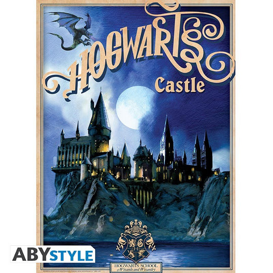HARRY POTTER - Retro Hogwarts & Diagon Alley - Set 2 posters '52x38'